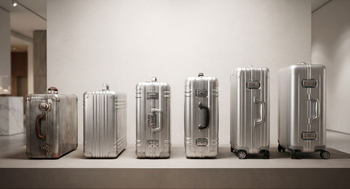 Classic Zero Halliburton aluminum business case inspired by the iconic 1946 design